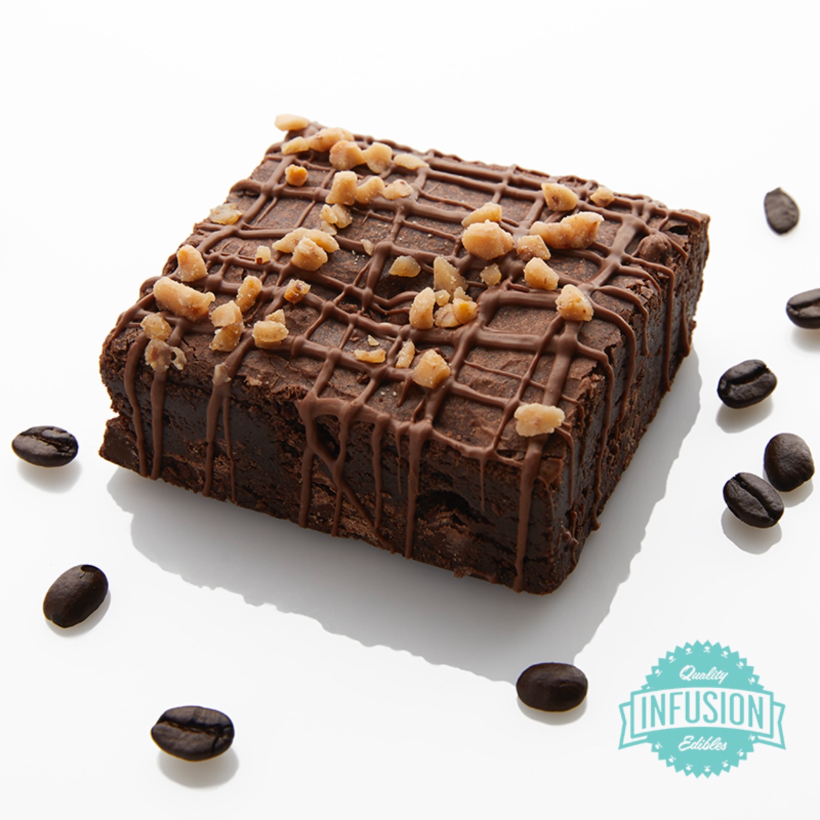 Infusion Edibles Mocha Toffee Brownie 100mg Leafly